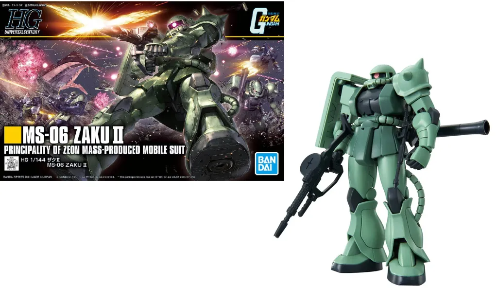 GUNDAM - HG 1/144 ZAKU II MS-06 - Model Kit